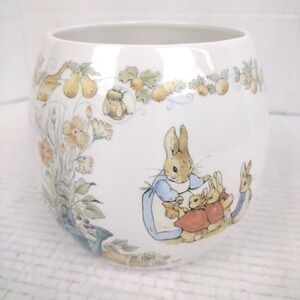 Beatrix Potter Peter Rabbit 1996 Vintage Teleflora Gift Vase Nursery Planter